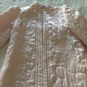 Vintage Horchow Quilted Zip Up Robe